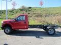 2012 Vermillion Red Ford F350 Super Duty XL Regular Cab 4x4 Chassis  photo #10