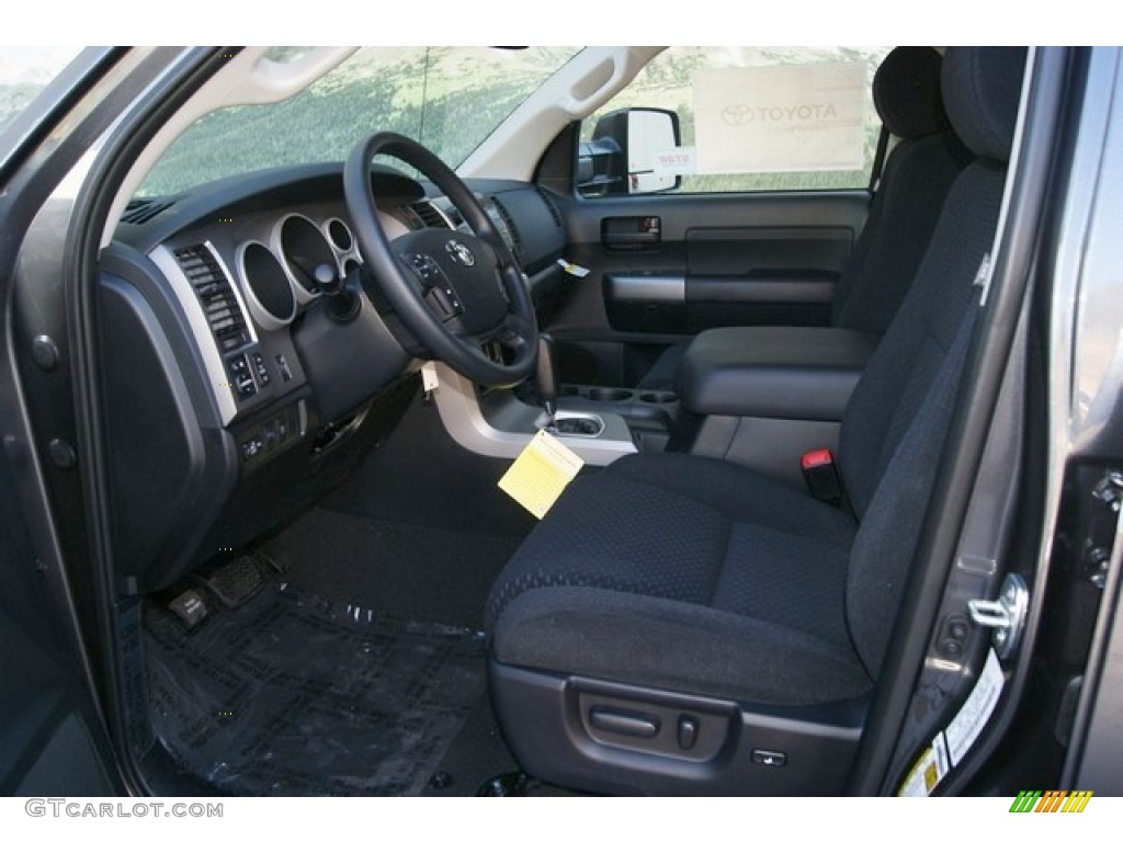 Black Interior 2012 Toyota Tundra SR5 Double Cab 4x4 Photo #56146358
