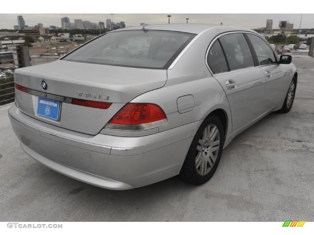 2002 7 Series 745Li Sedan - Titanium Silver Metallic / Flannel Grey photo #5