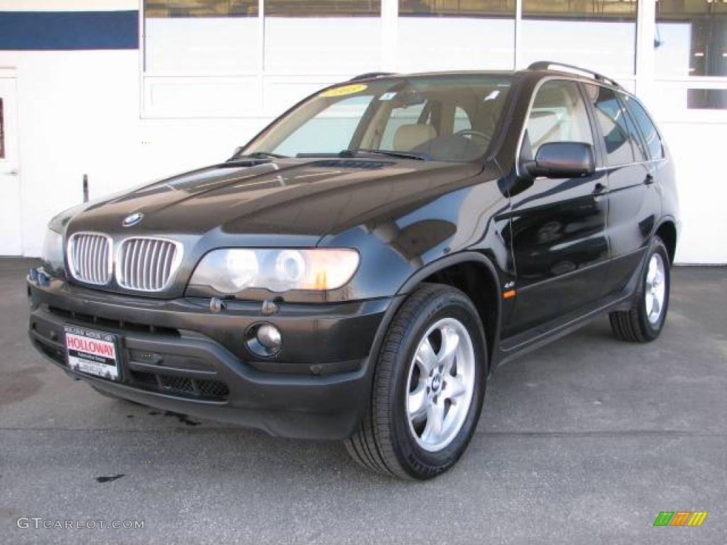 2003 X5 4.4i - Jet Black / Beige photo #1