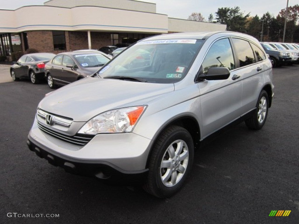 2009 CR-V EX 4WD - Alabaster Silver Metallic / Black photo #3