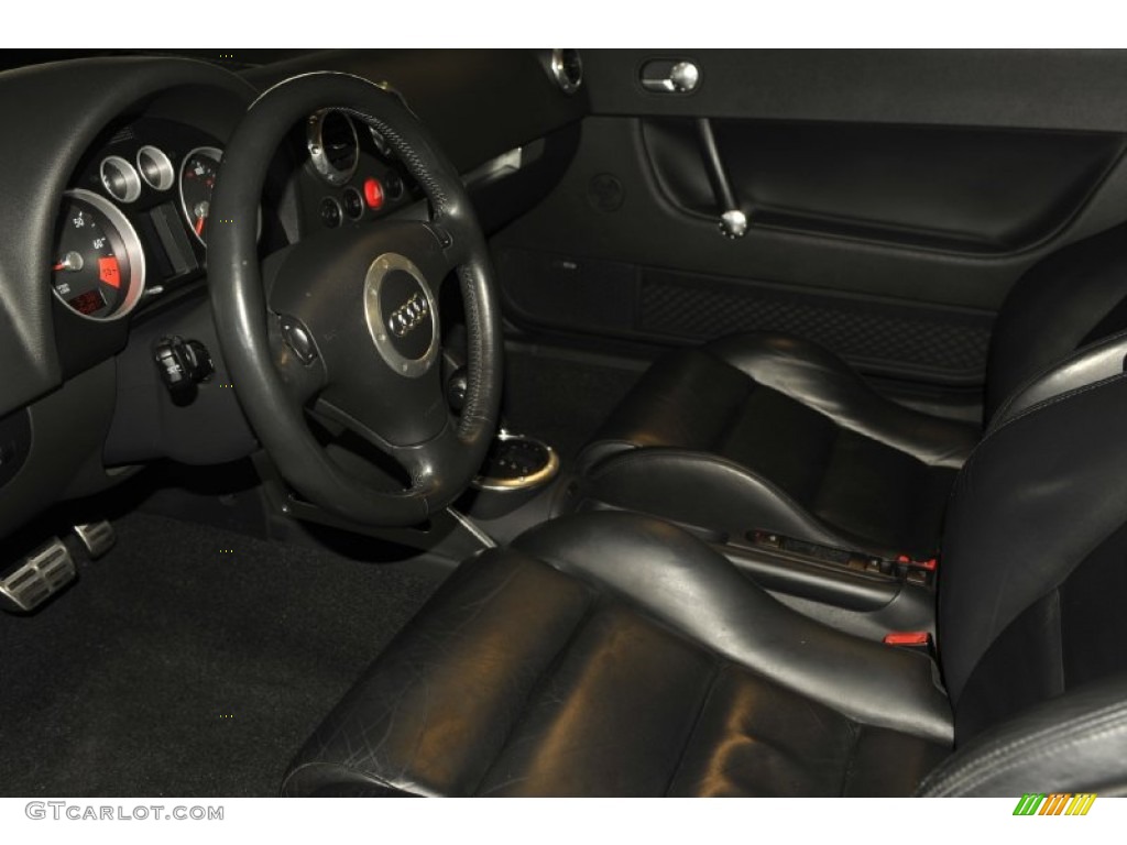 Ebony Interior 2004 Audi TT 1.8T Roadster Photo #56148332
