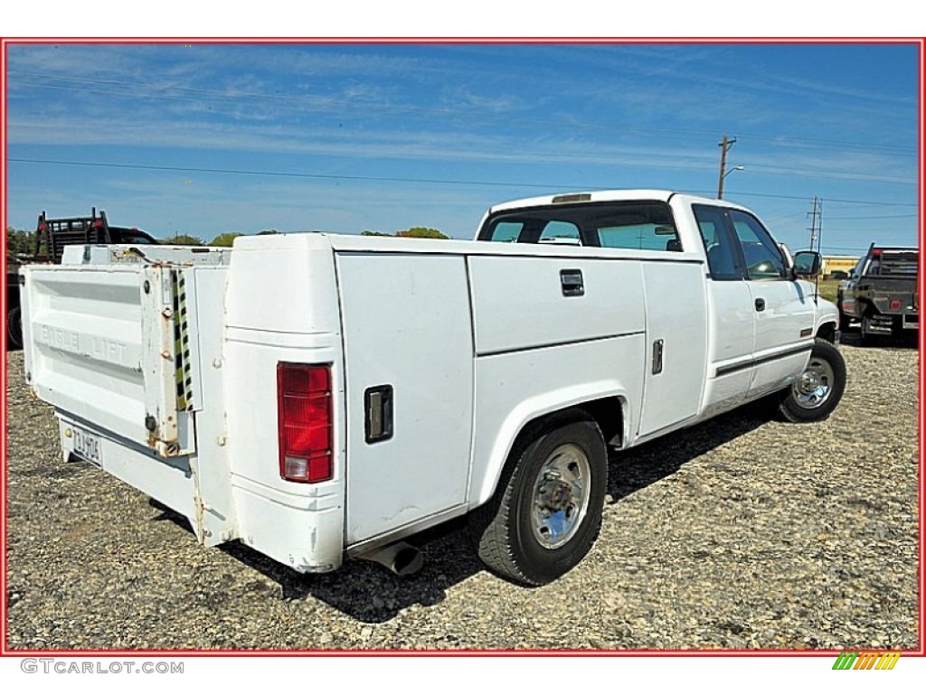 1995 Ram 2500 Laramie Extended Cab Commercial - Bright White / Blue photo #6