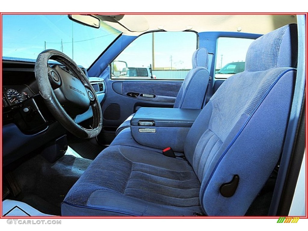 1995 Ram 2500 Laramie Extended Cab Commercial - Bright White / Blue photo #12