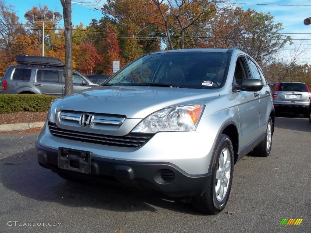 2009 CR-V EX 4WD - Alabaster Silver Metallic / Gray photo #2