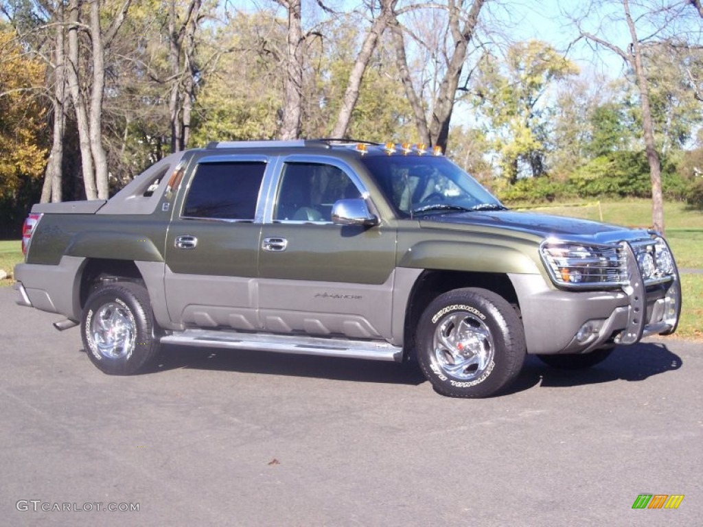 2002 Avalanche The North Face Edition 4x4 - Medium Sage Green Metallic / Cedar Green/Graphite photo #7