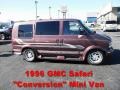 1996 Dark Cherry Metallic GMC Safari Conversion Van  photo #1
