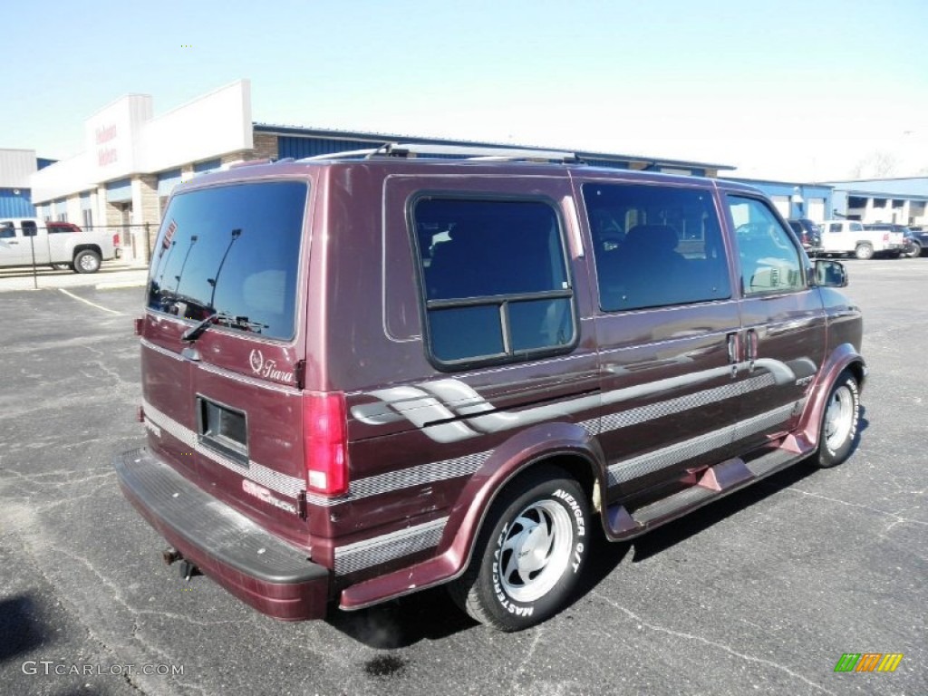 1996 Safari Conversion Van - Dark Cherry Metallic / Gray photo #25