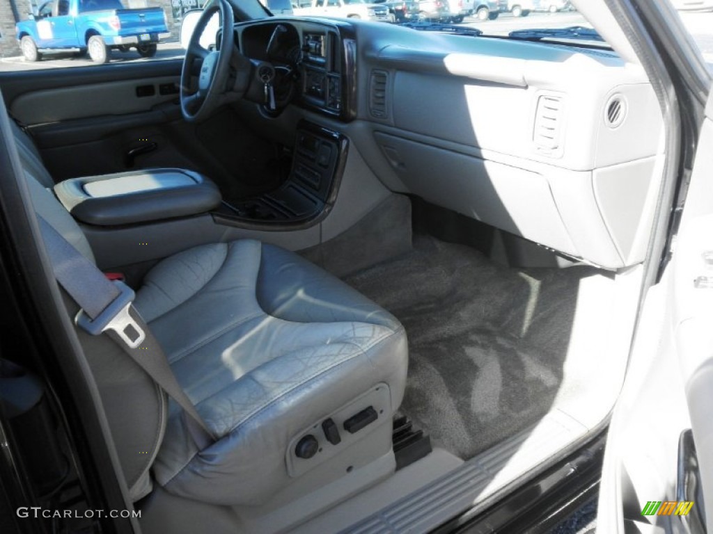 Stone Gray Interior 2002 GMC Sierra 1500 Denali Extended Cab 4WD Photo #56152894