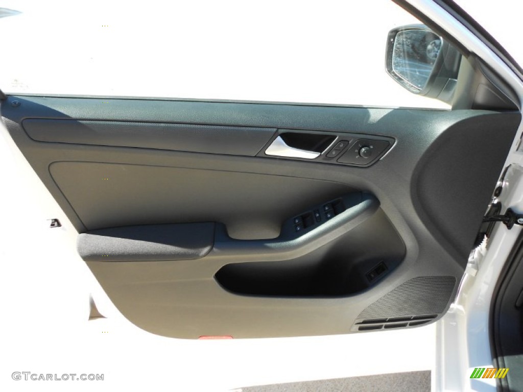 2012 Volkswagen Jetta S Sedan Titan Black Door Panel Photo #56153567