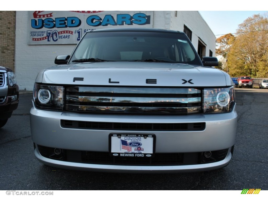 2011 Flex Titanium AWD EcoBoost - Ingot Silver Metallic / Charcoal Black/Grey Alcantara photo #2