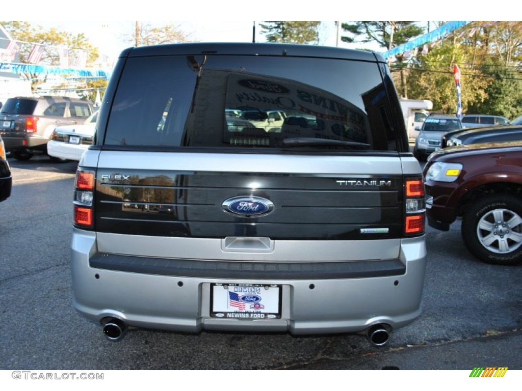 2011 Flex Titanium AWD EcoBoost - Ingot Silver Metallic / Charcoal Black/Grey Alcantara photo #5