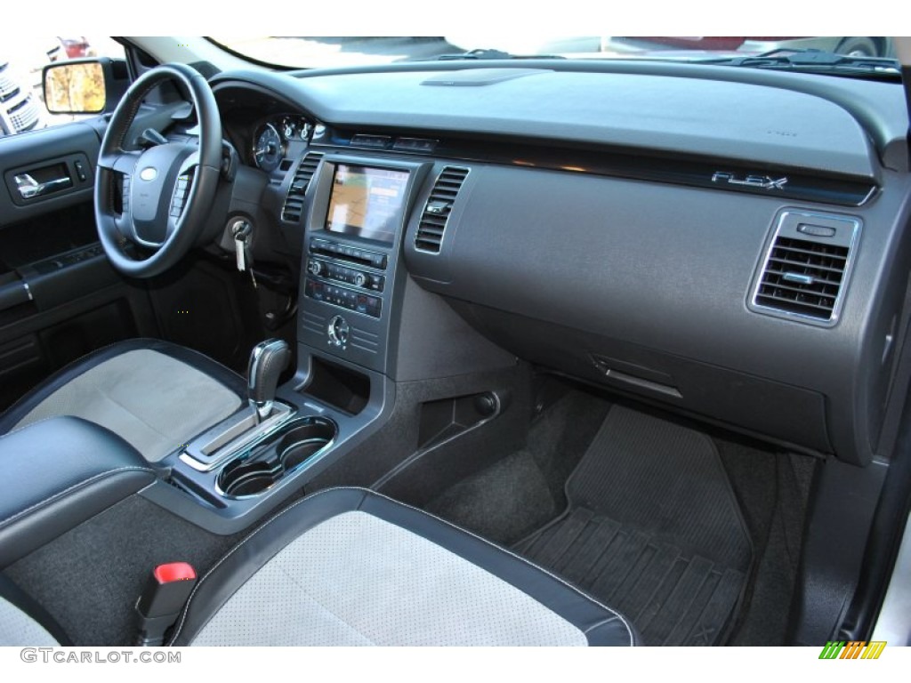 2011 Ford Flex Titanium AWD EcoBoost Charcoal Black/Grey Alcantara Dashboard Photo #56154101