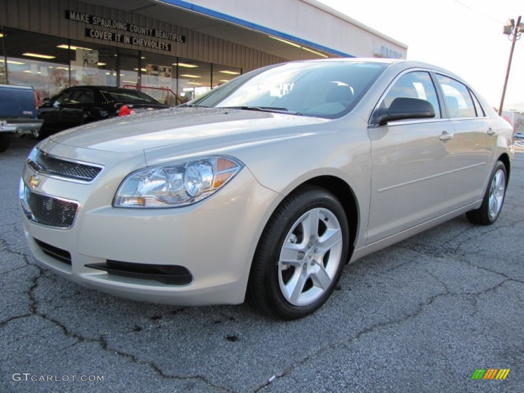 2012 Malibu LS - Gold Mist Metallic / Cocoa/Cashmere photo #3