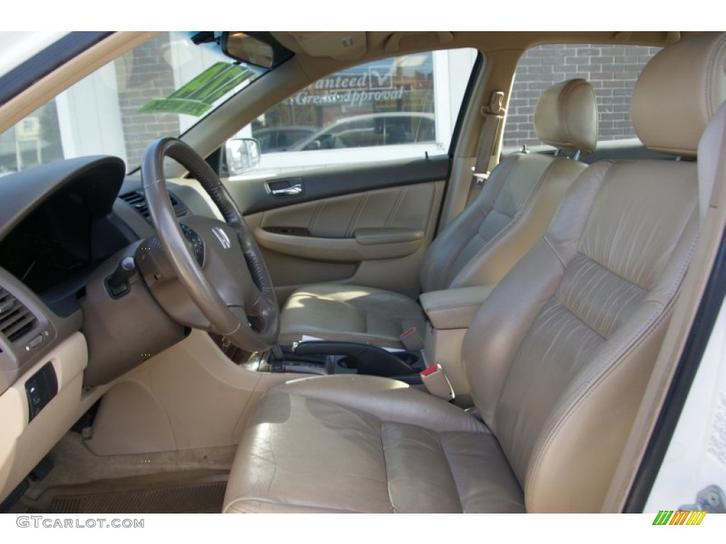 2007 Accord EX-L Sedan - Taffeta White / Gray photo #8