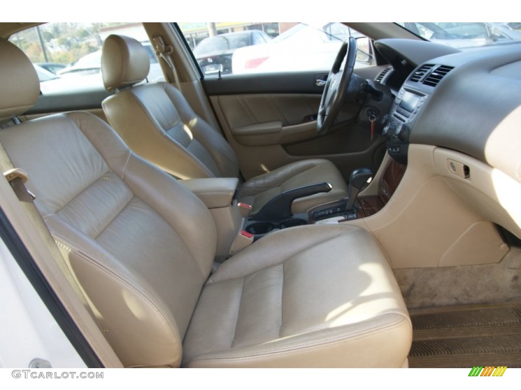 2007 Accord EX-L Sedan - Taffeta White / Gray photo #14