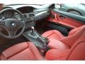 Coral Red/Black Dakota Leather Interior Photo for 2009 BMW 3 Series #56155334