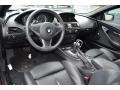 Black Dakota Leather Prime Interior Photo for 2009 BMW 6 Series #56155349