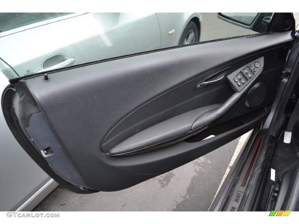 2009 BMW 6 Series 650i Convertible Black Dakota Leather Door Panel Photo #56155358