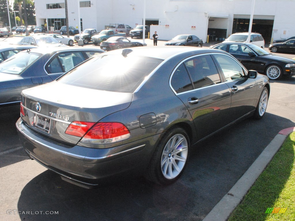 2006 7 Series 750Li Sedan - Titanium Grey Metallic / Basalt Grey/Flannel Grey photo #8