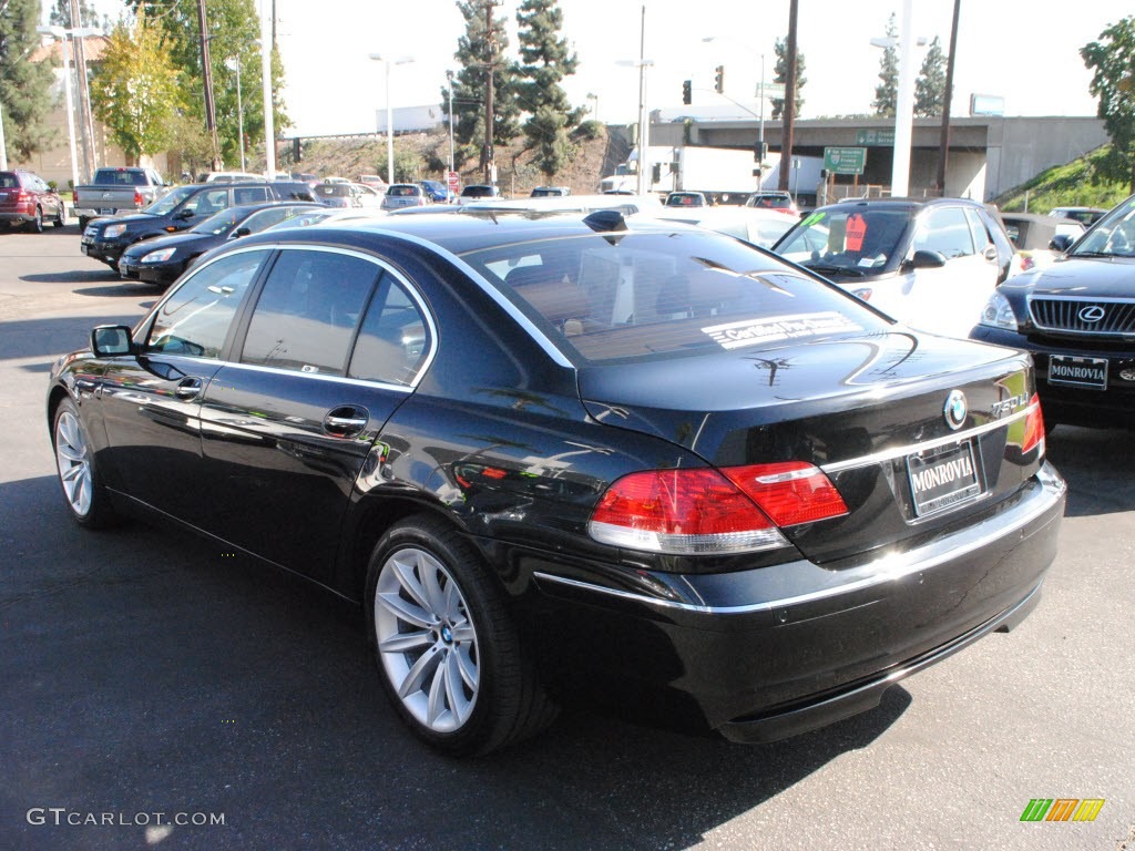 2008 7 Series 750Li Sedan - Jet Black / Natural Brown photo #10
