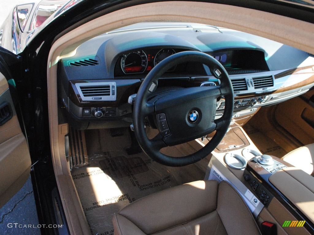 2008 7 Series 750Li Sedan - Jet Black / Natural Brown photo #14