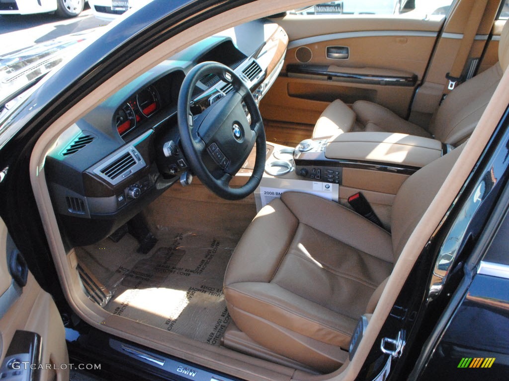 2008 7 Series 750Li Sedan - Jet Black / Natural Brown photo #15