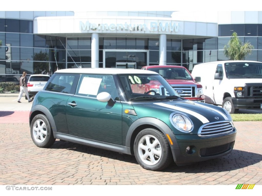 2010 Cooper Hardtop - British Racing Green Metallic / Grey/Carbon Black photo #1