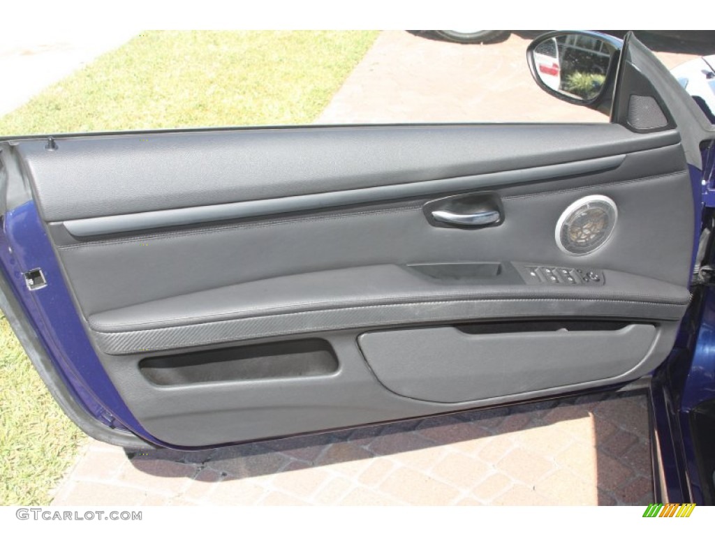2008 BMW M3 Convertible Black Door Panel Photo #56157923
