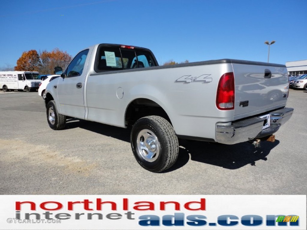 2004 F150 XL Heritage Regular Cab 4x4 - Silver Metallic / Dark Flint photo #6