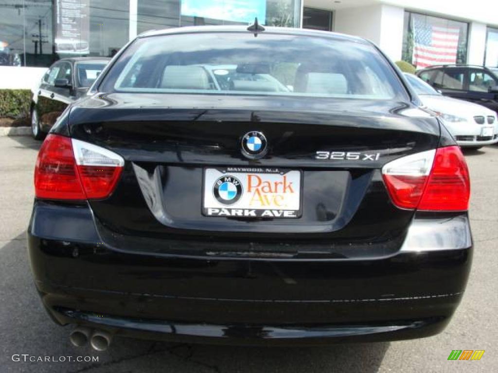 2006 3 Series 325xi Sedan - Jet Black / Grey photo #7