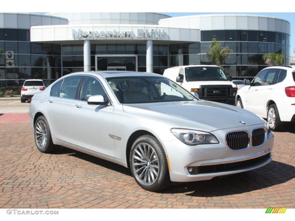 2012 7 Series 740i Sedan - Titanium Silver Metallic / Oyster/Black photo #1