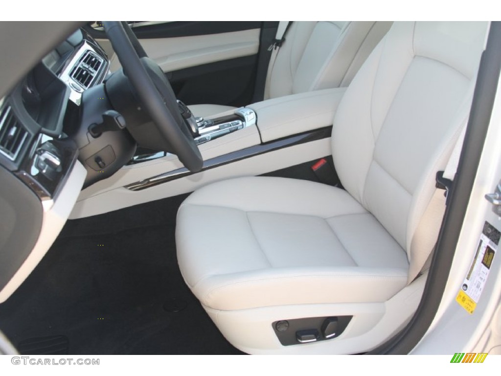 Oyster/Black Interior 2012 BMW 7 Series 740i Sedan Photo #56160296