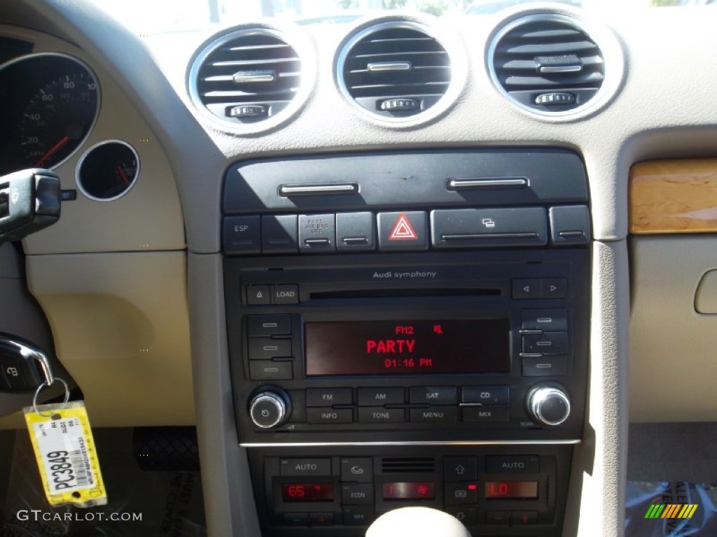 2008 A4 2.0T Cabriolet - Ibis White / Beige photo #24