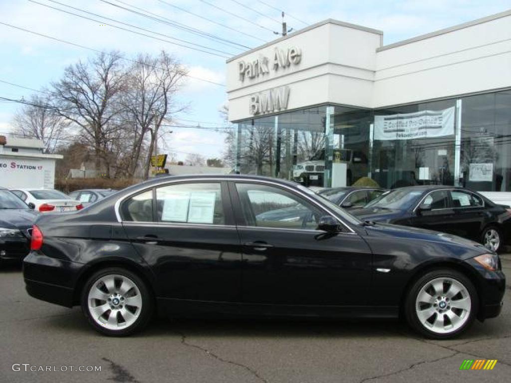 2006 3 Series 330xi Sedan - Jet Black / Beige photo #2