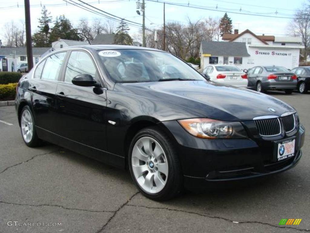 2006 3 Series 330xi Sedan - Jet Black / Beige photo #3