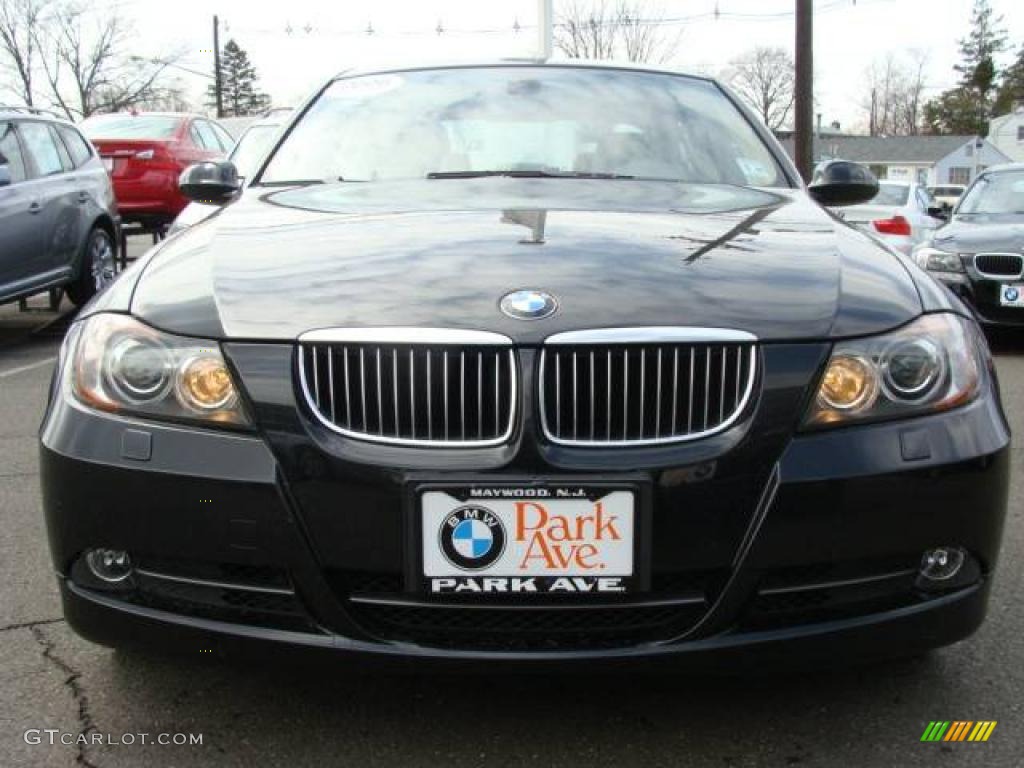 2006 3 Series 330xi Sedan - Jet Black / Beige photo #4
