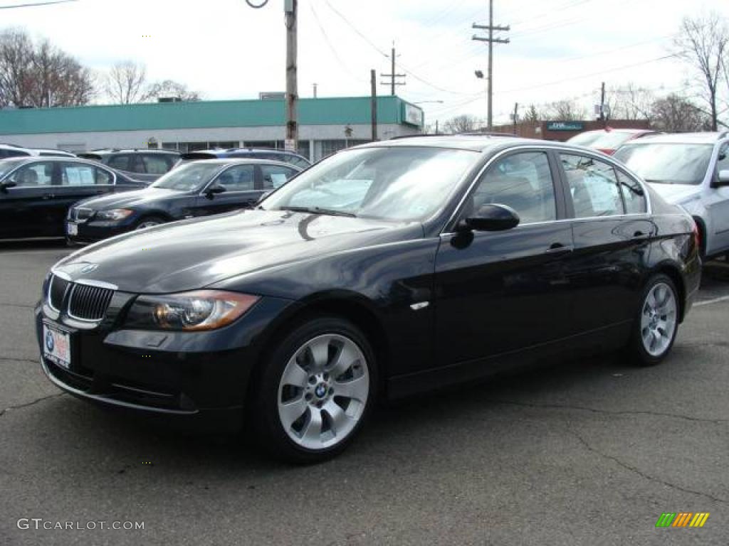 2006 3 Series 330xi Sedan - Jet Black / Beige photo #5