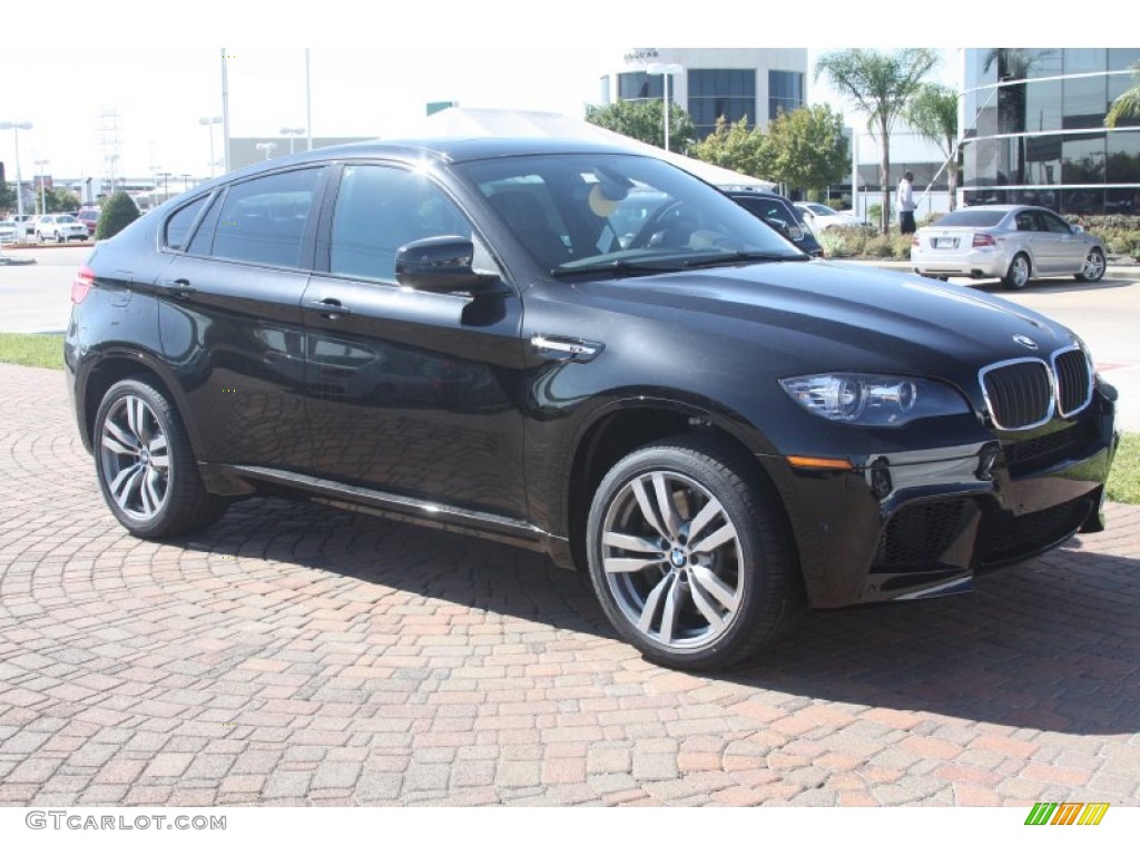 Black Sapphire Metallic 2012 BMW X6 M Standard X6 M Model Exterior Photo #56161568