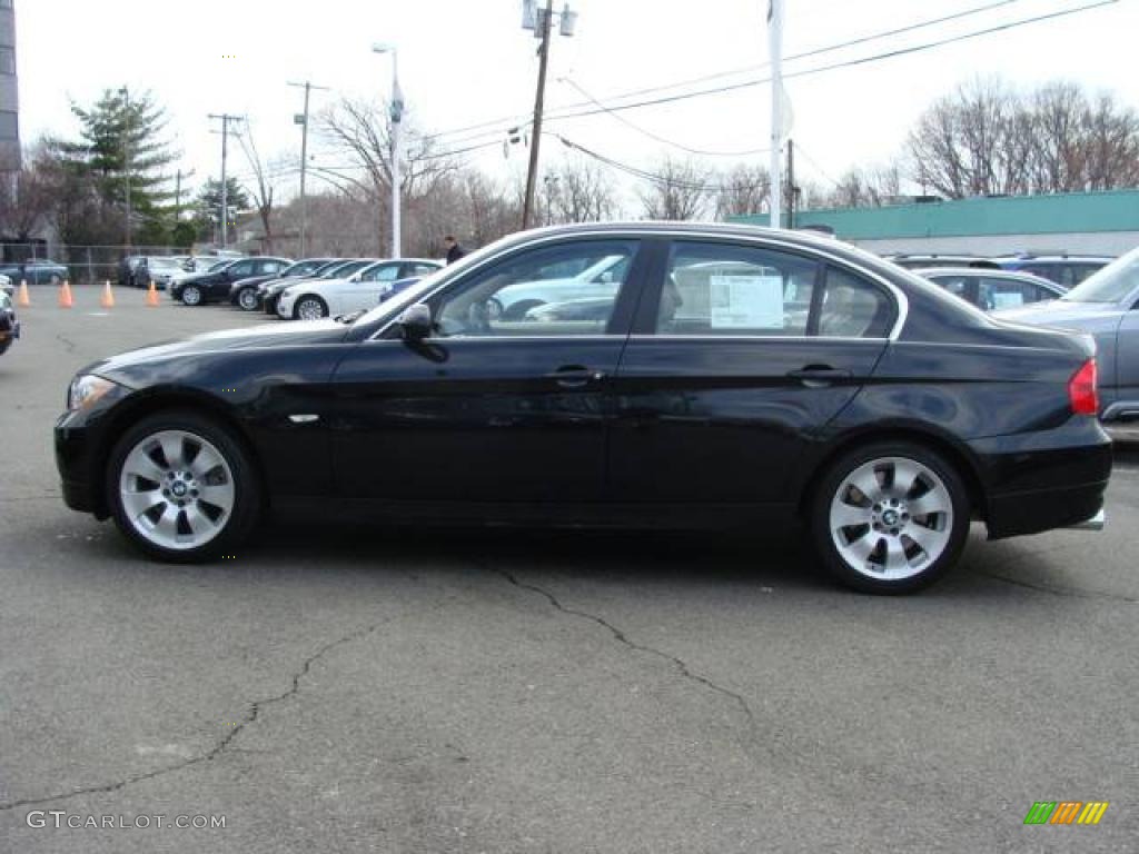 2006 3 Series 330xi Sedan - Jet Black / Beige photo #6