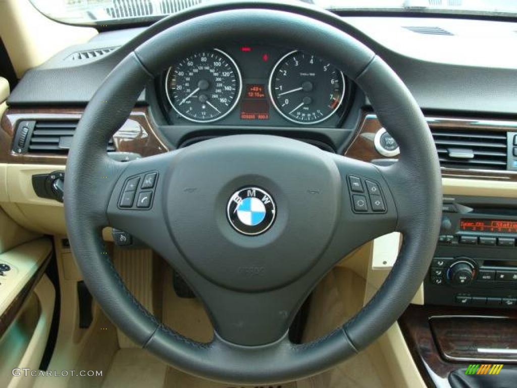 2006 3 Series 330xi Sedan - Jet Black / Beige photo #14