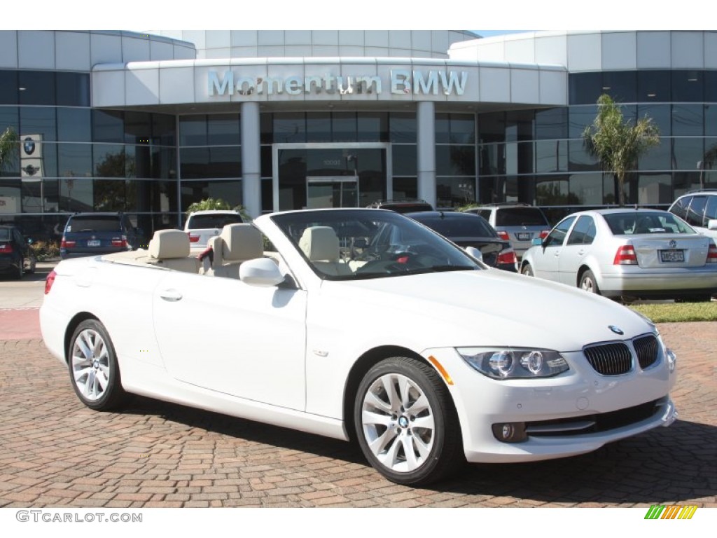 2012 3 Series 328i Convertible - Alpine White / Cream Beige photo #1