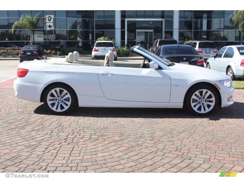 2012 3 Series 328i Convertible - Alpine White / Cream Beige photo #3