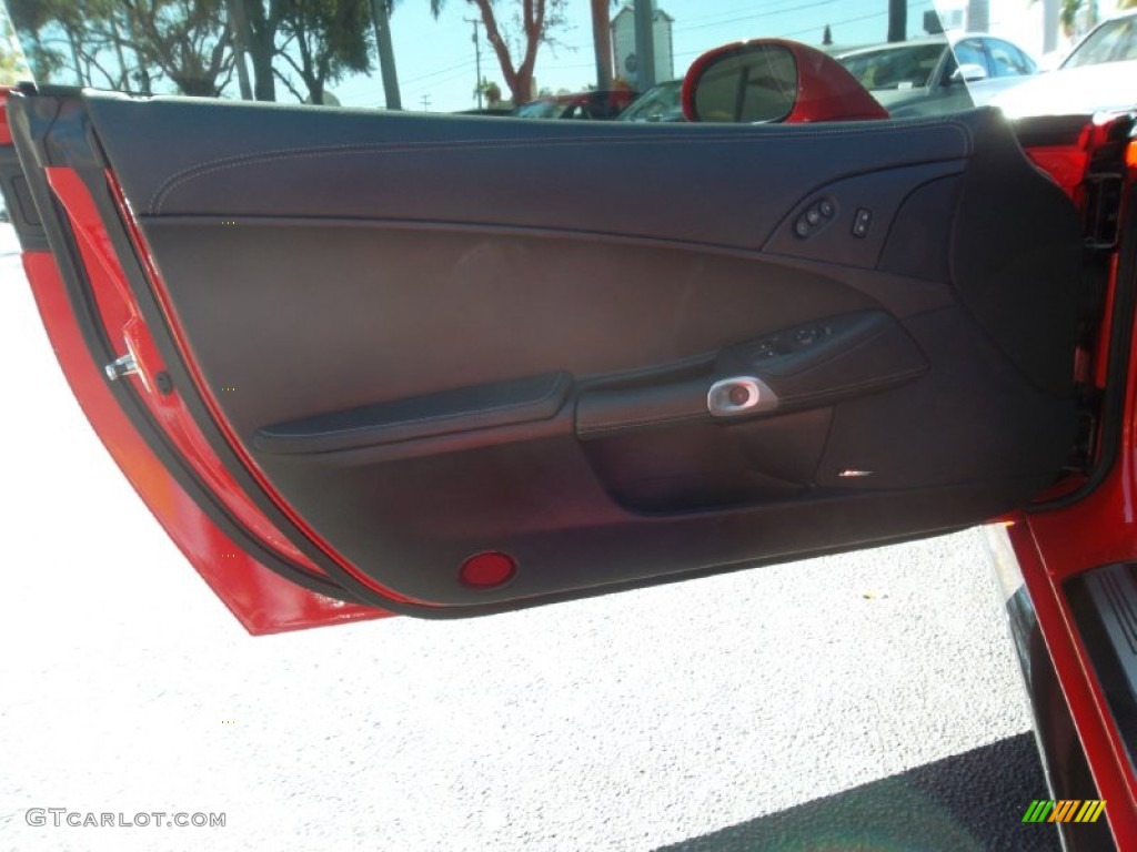 2010 Chevrolet Corvette ZR1 Ebony Black Door Panel Photo #56162420