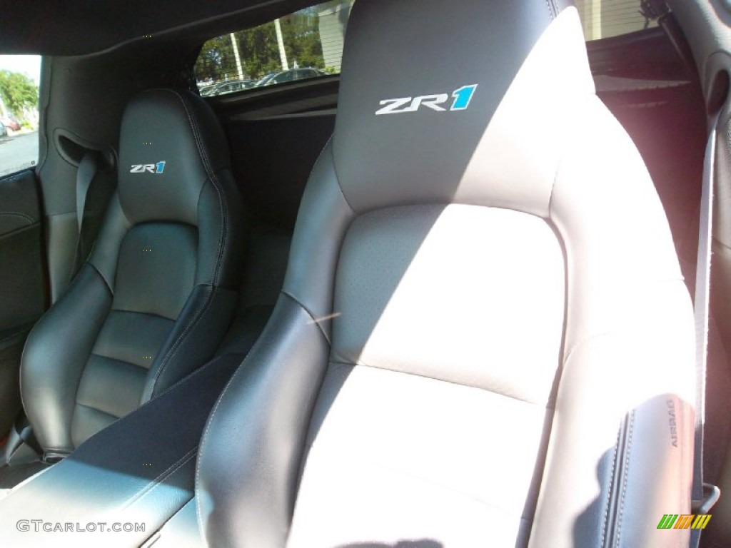 Ebony Black Interior 2010 Chevrolet Corvette ZR1 Photo #56162441