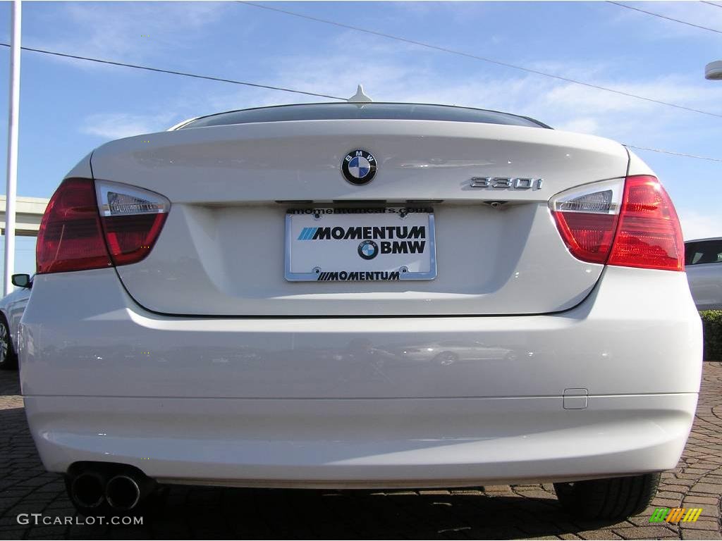 2006 3 Series 330i Sedan - Alpine White / Beige photo #4