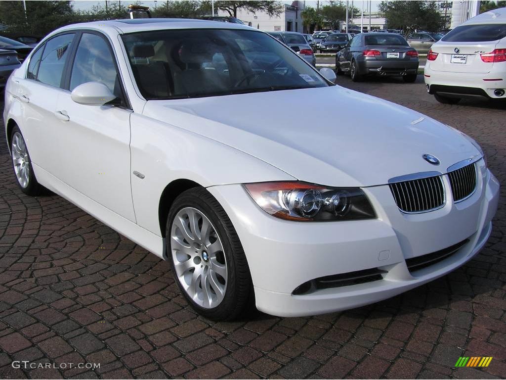 2006 3 Series 330i Sedan - Alpine White / Beige photo #15