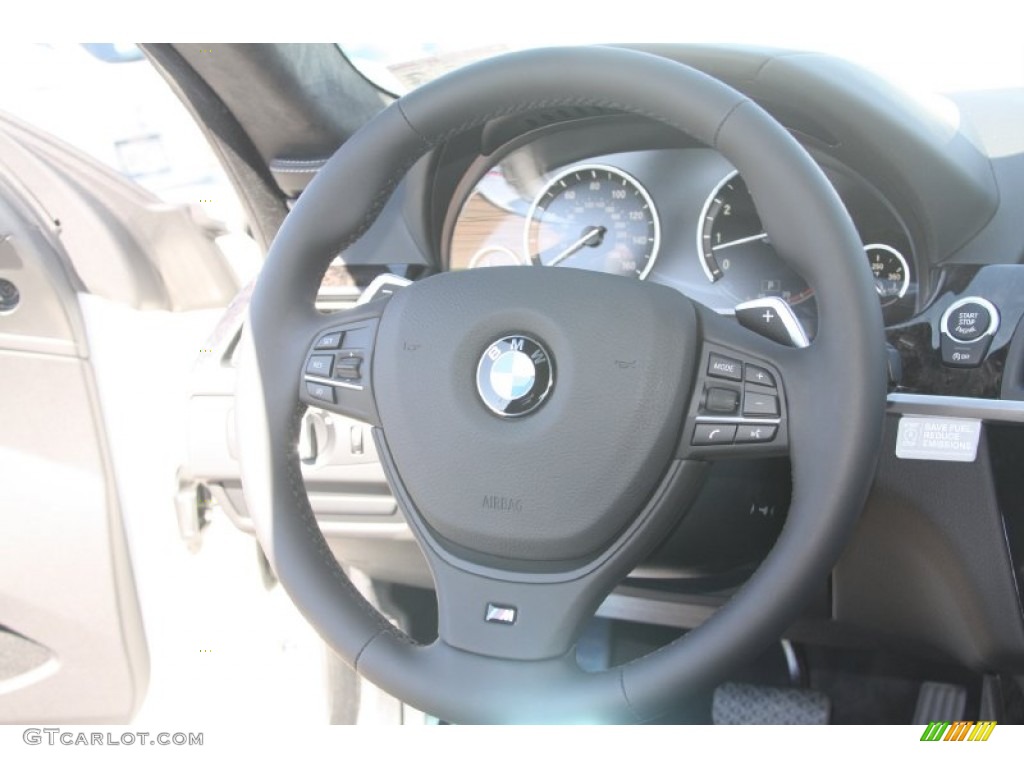 2012 BMW 6 Series 640i Coupe Black Nappa Leather Steering Wheel Photo #56163770