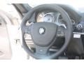 Black Nappa Leather 2012 BMW 6 Series 640i Coupe Steering Wheel