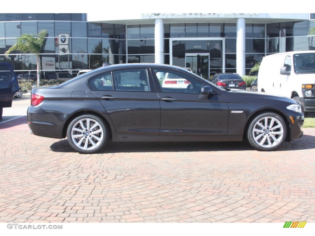 2012 5 Series 535i Sedan - Dark Graphite Metallic II / Black photo #3